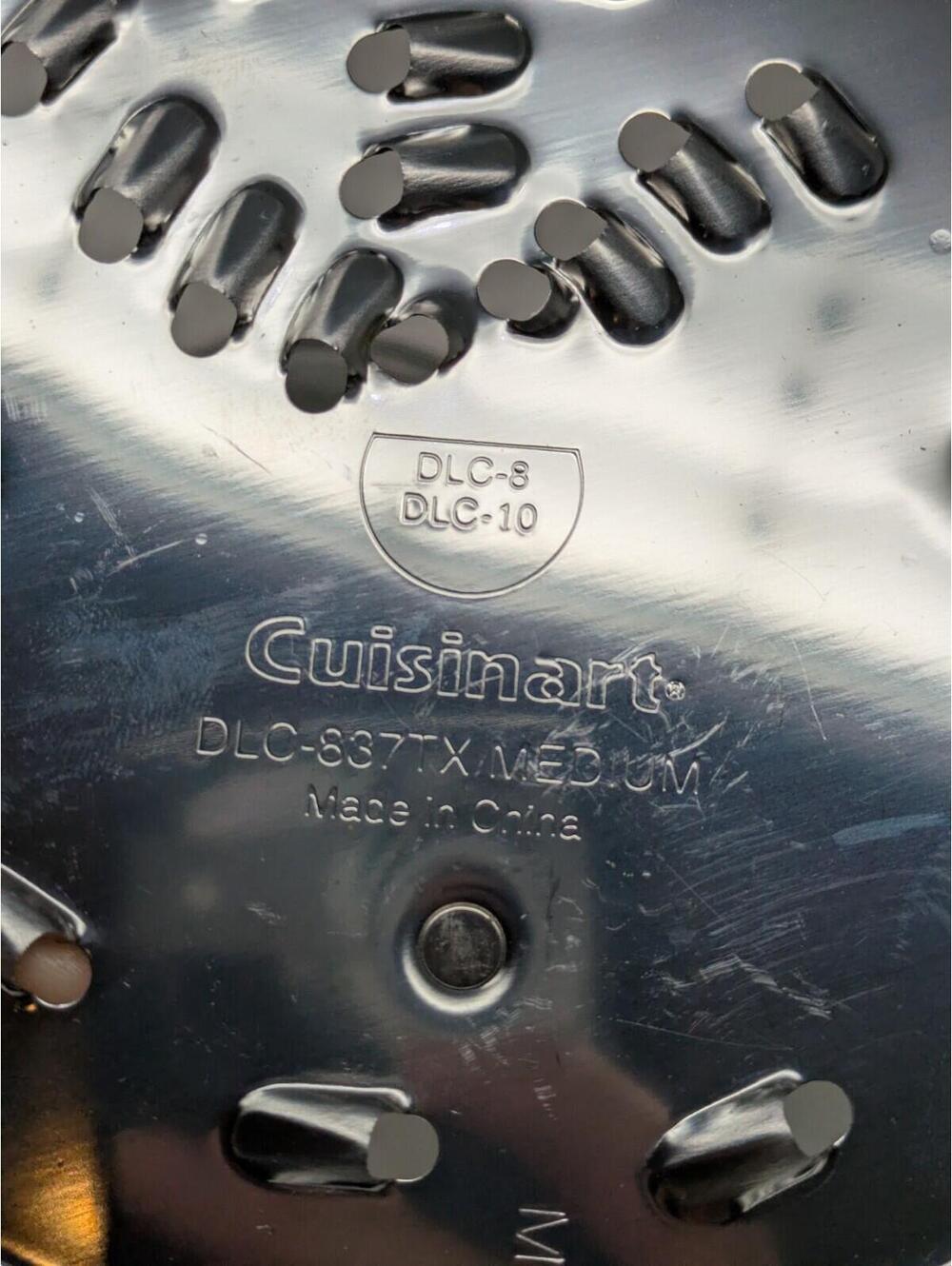Cuisinart Deluxe 11 Food Processor DLC-837TX, DLC-844TX Grater And Slicer Discs - Picture 2 of 4